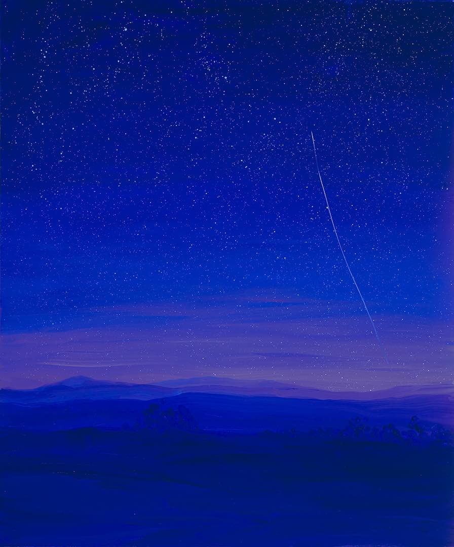 "Meteor Shower" oil on canvas by Kevin Kearney